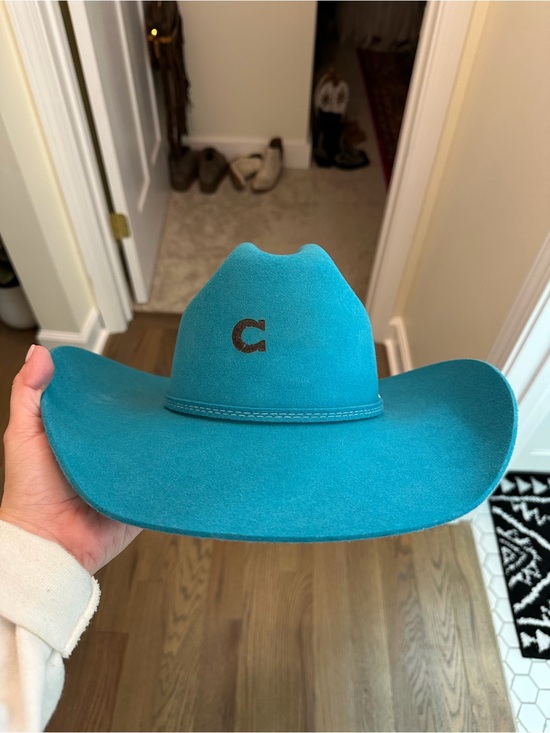 Charlie 1 Horse Accessories - Charlie one horse turquoise cowgirl cowboy felt hat